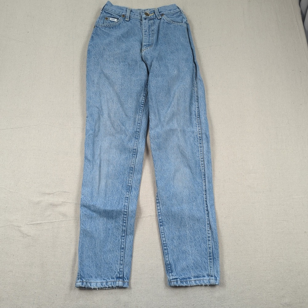 Vintage Lee Jeans Womens 3 Blue High Rise Union Made in USA Talon 42